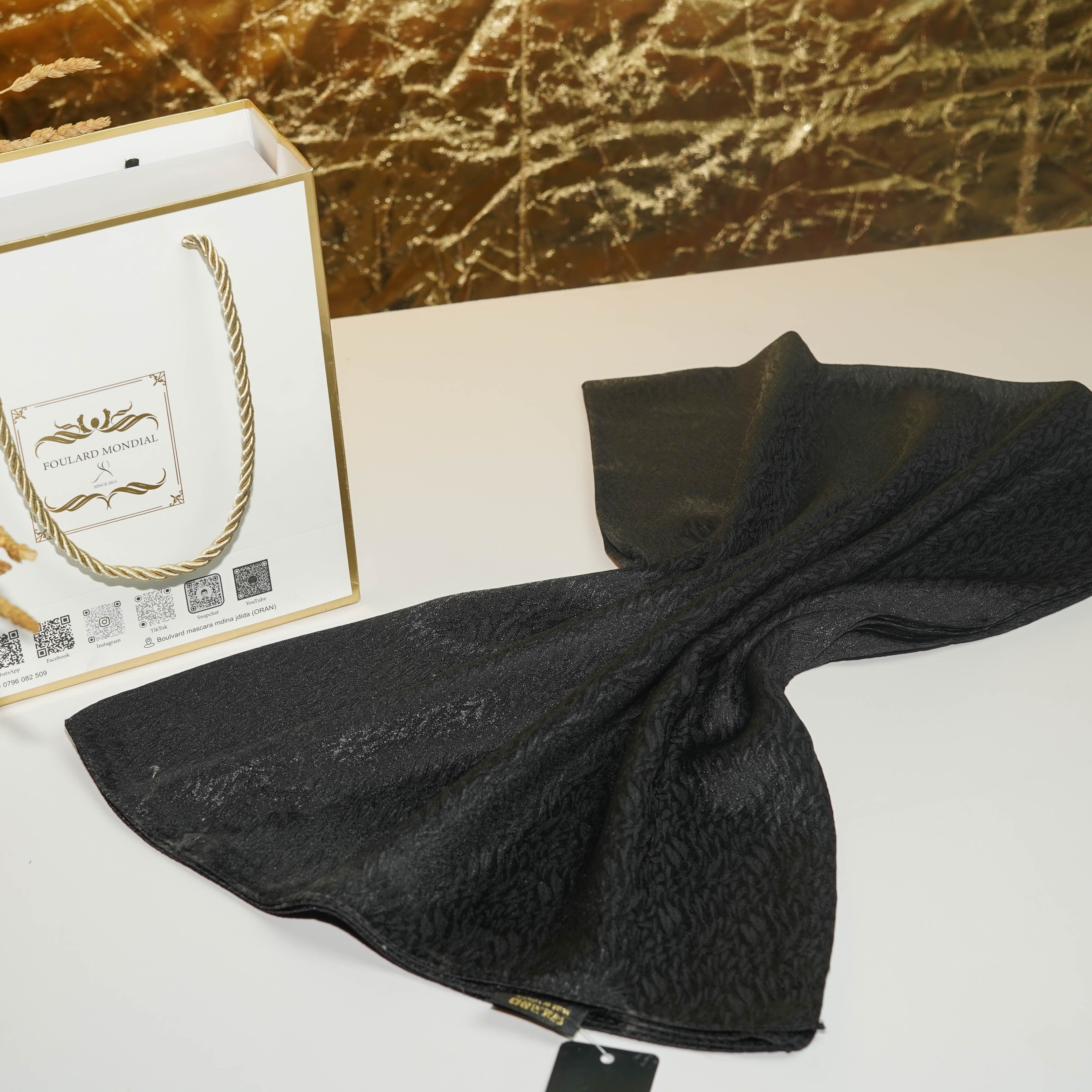 KHIMAR KEMKHA NOIR ORIGINAL RK-004