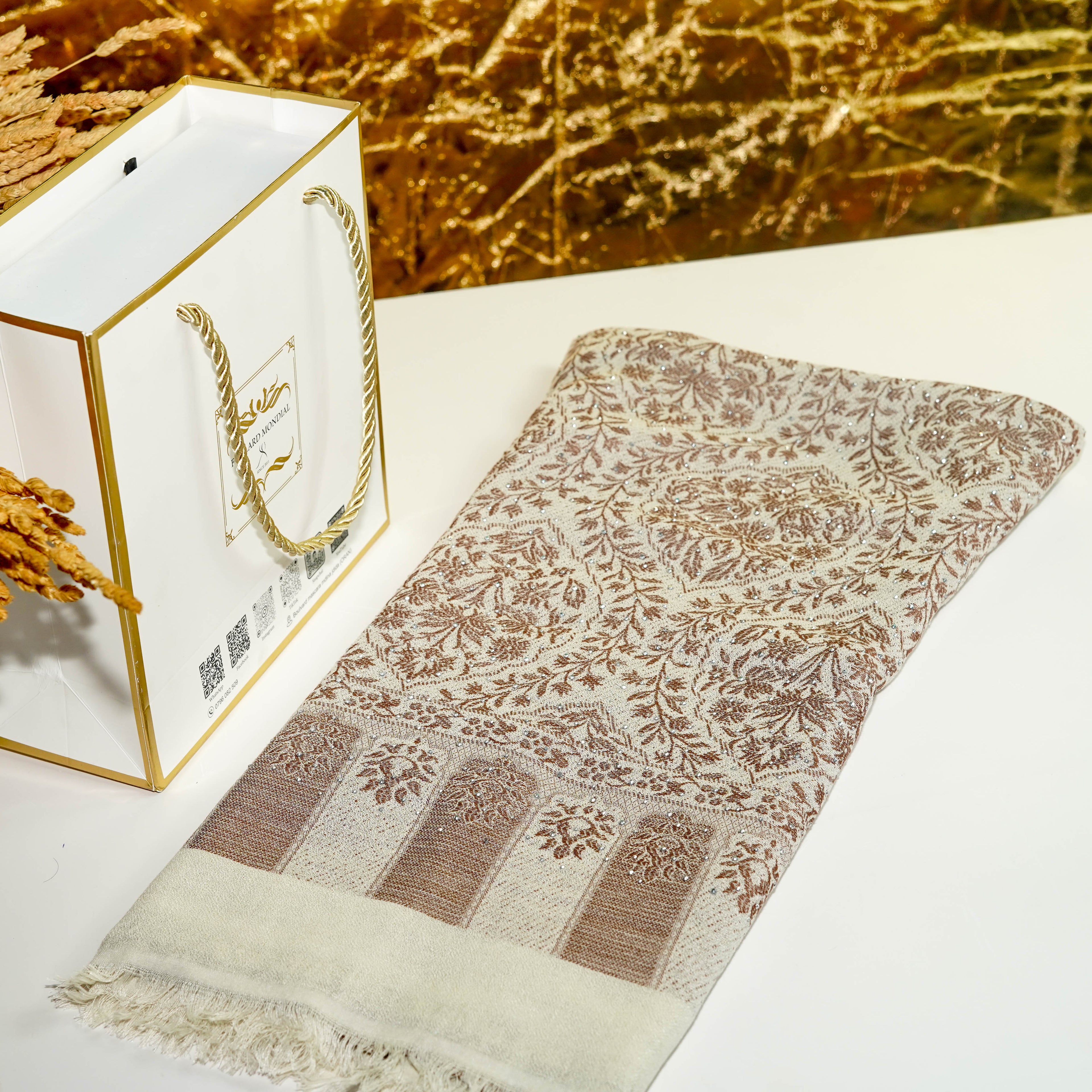 Khimar Cashmere Beige Claire Premium – Turkish Original SK-004