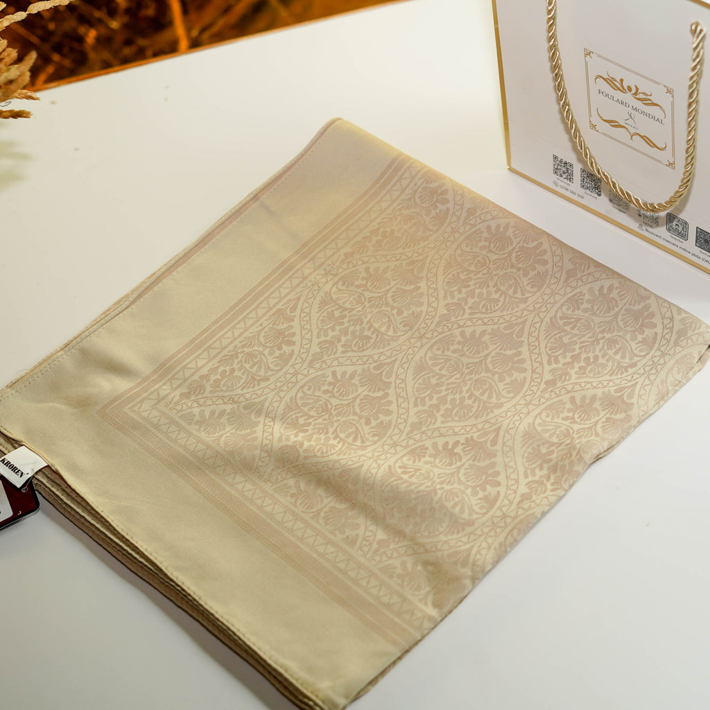 KHIMAR KAMKHA CARRÉ BEIGE CK-003