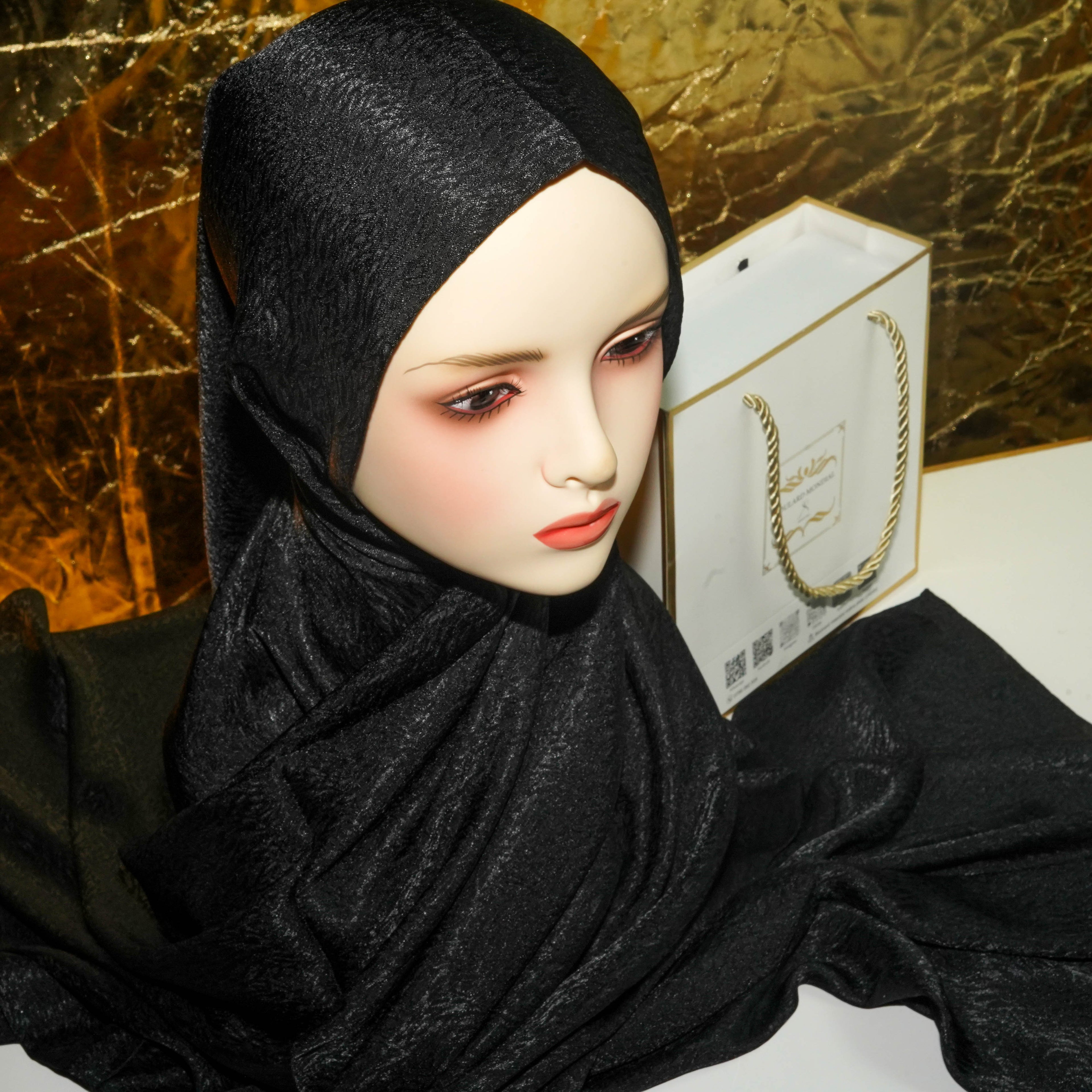 KHIMAR KEMKHA NOIR ORIGINAL RK-004