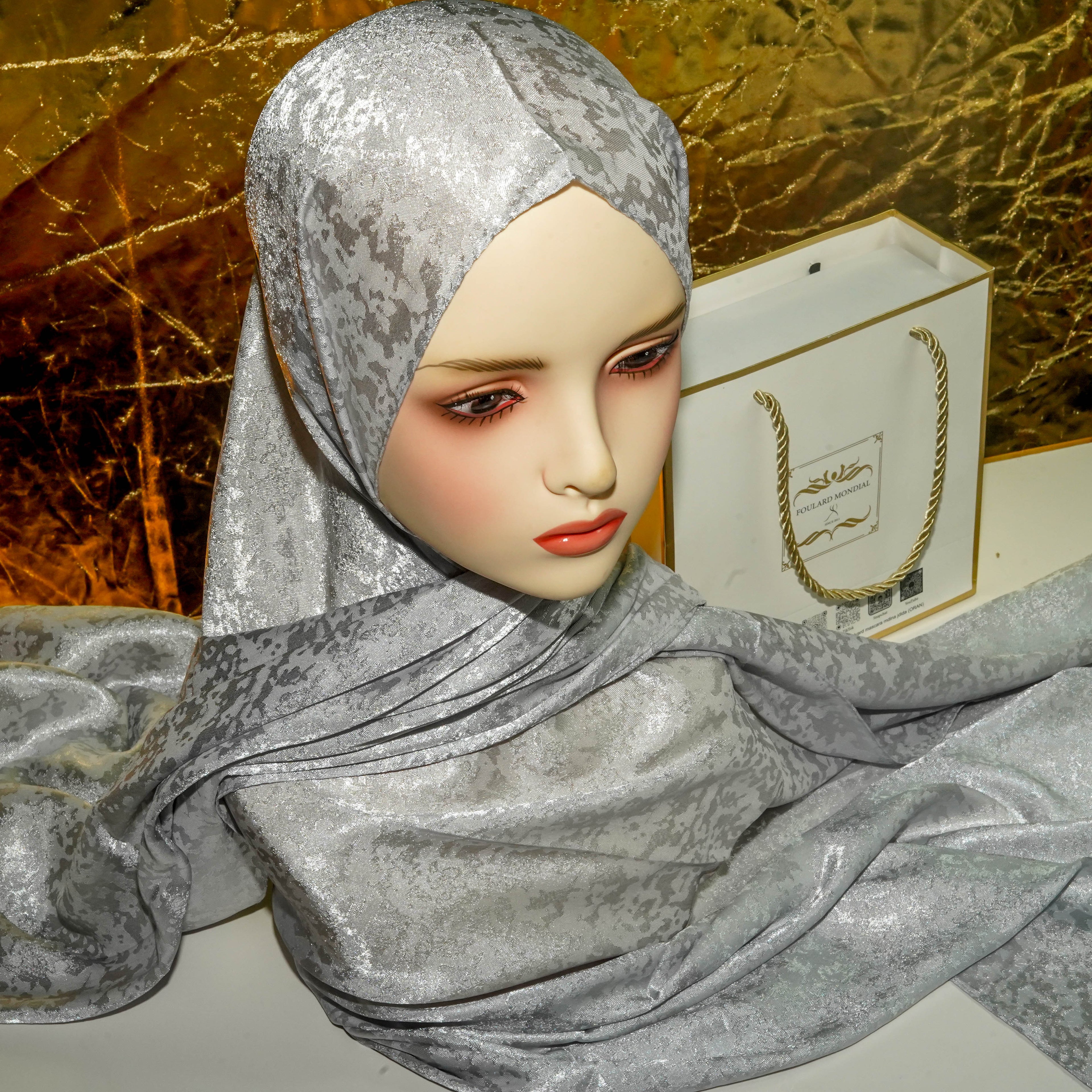 KHIMAR KEMKHA ORIGINAL ARGENT RK-009