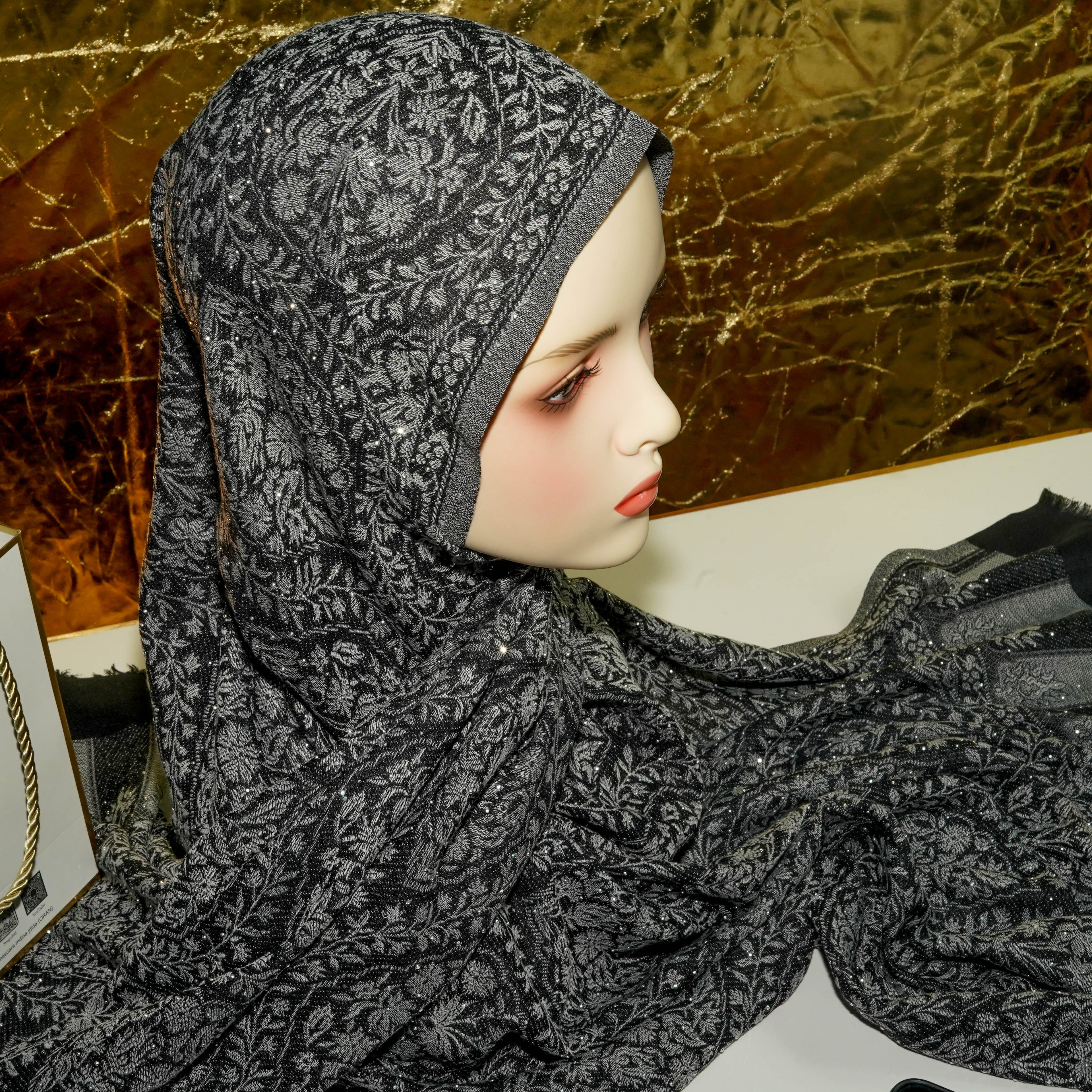 Khimar Cashmere Gris Premium – Turkish Original SK-002