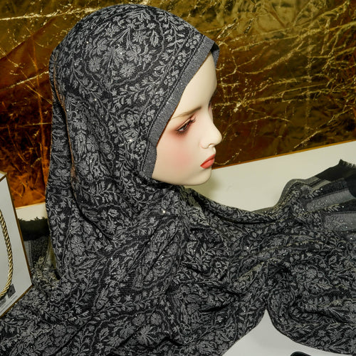 Châle Cashmere Noir Premium – Turkish Original SK-002