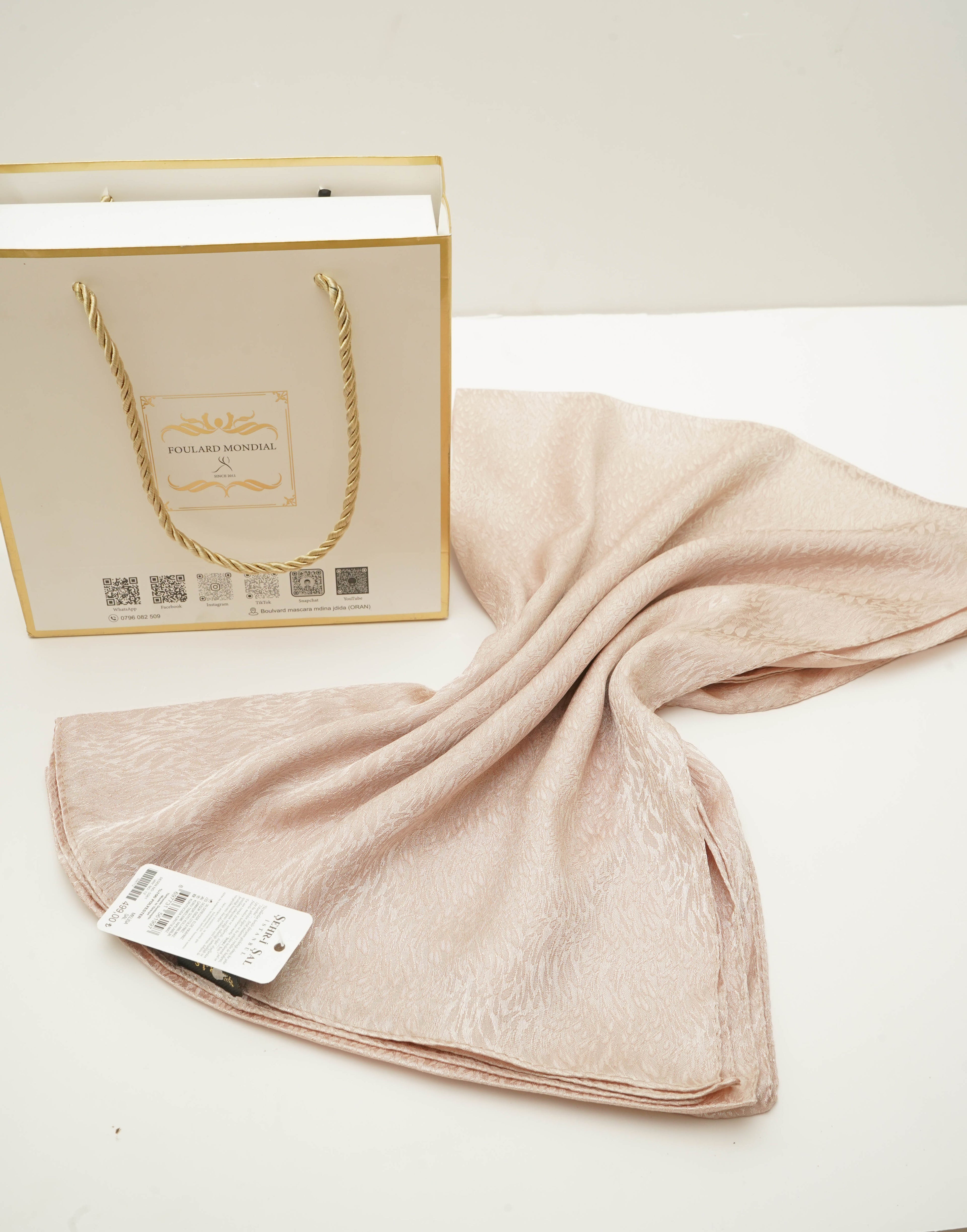 Khimar Kemkha Roze Clair RK-010