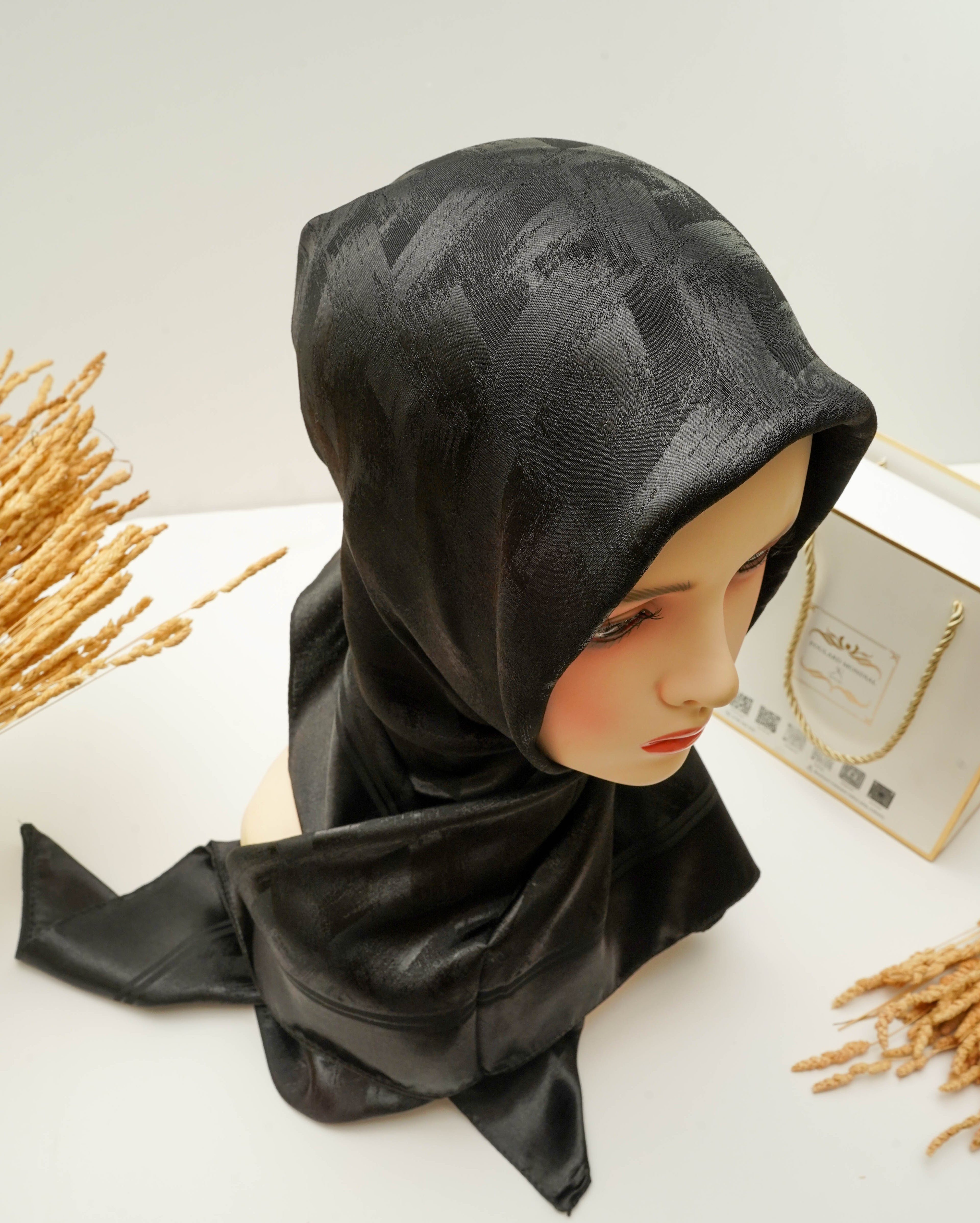 Foulard Kemkha  Carré Noir CP-013