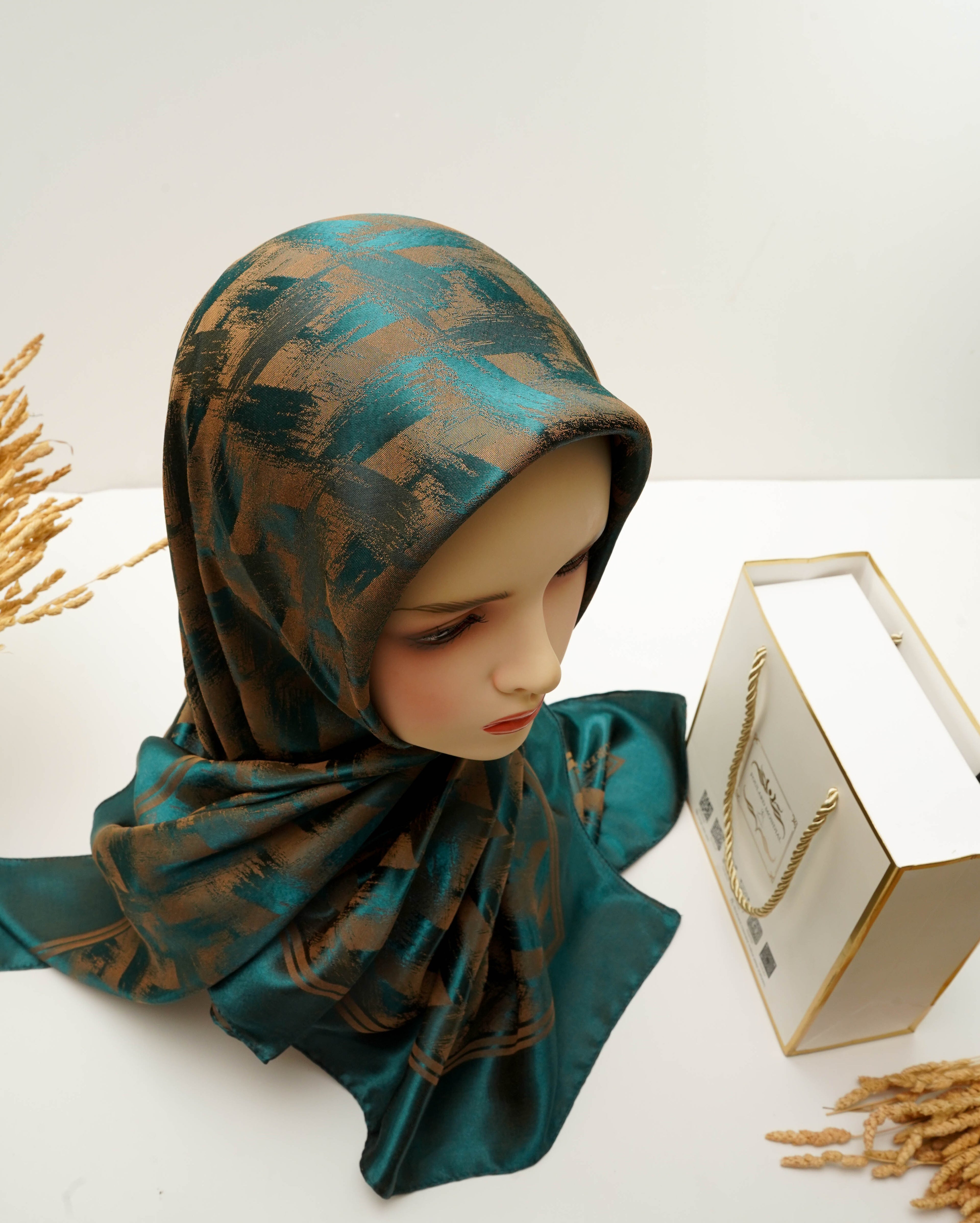 Foulard Kamkha Carré Vert CP-014