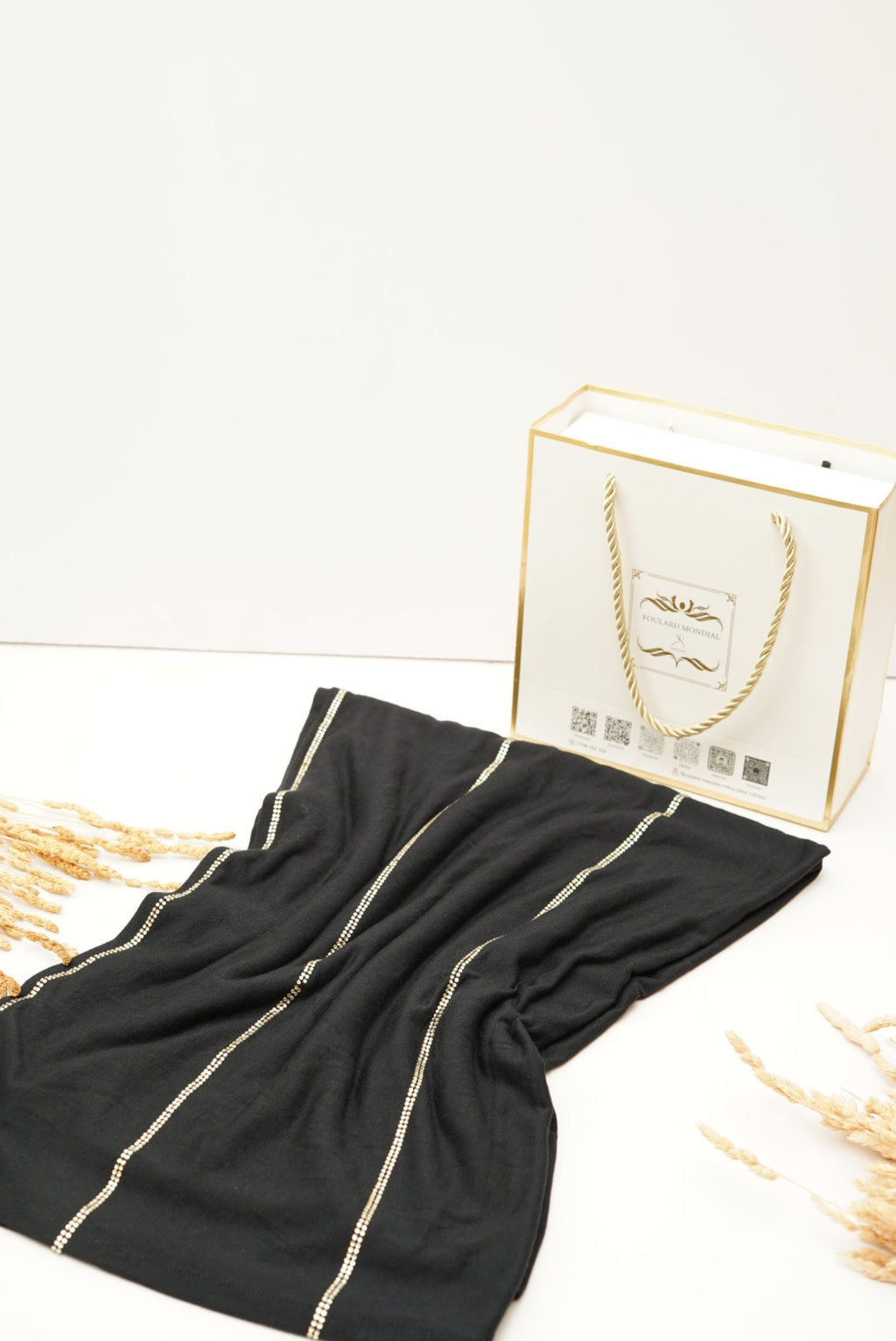 Khimar Lamsat Dubai Noir doree ( لمسة دبي ) EL-003