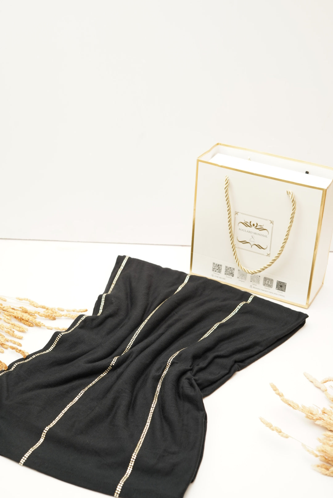 Khimar Lamsat Dubai Noir doree ( لمسة دبي ) EL-003