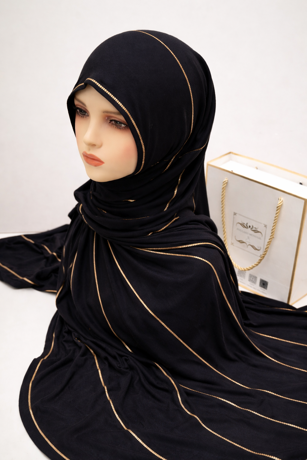 Khimar Lamsat Dubai Noir ( لمسة دبي ) EL-009